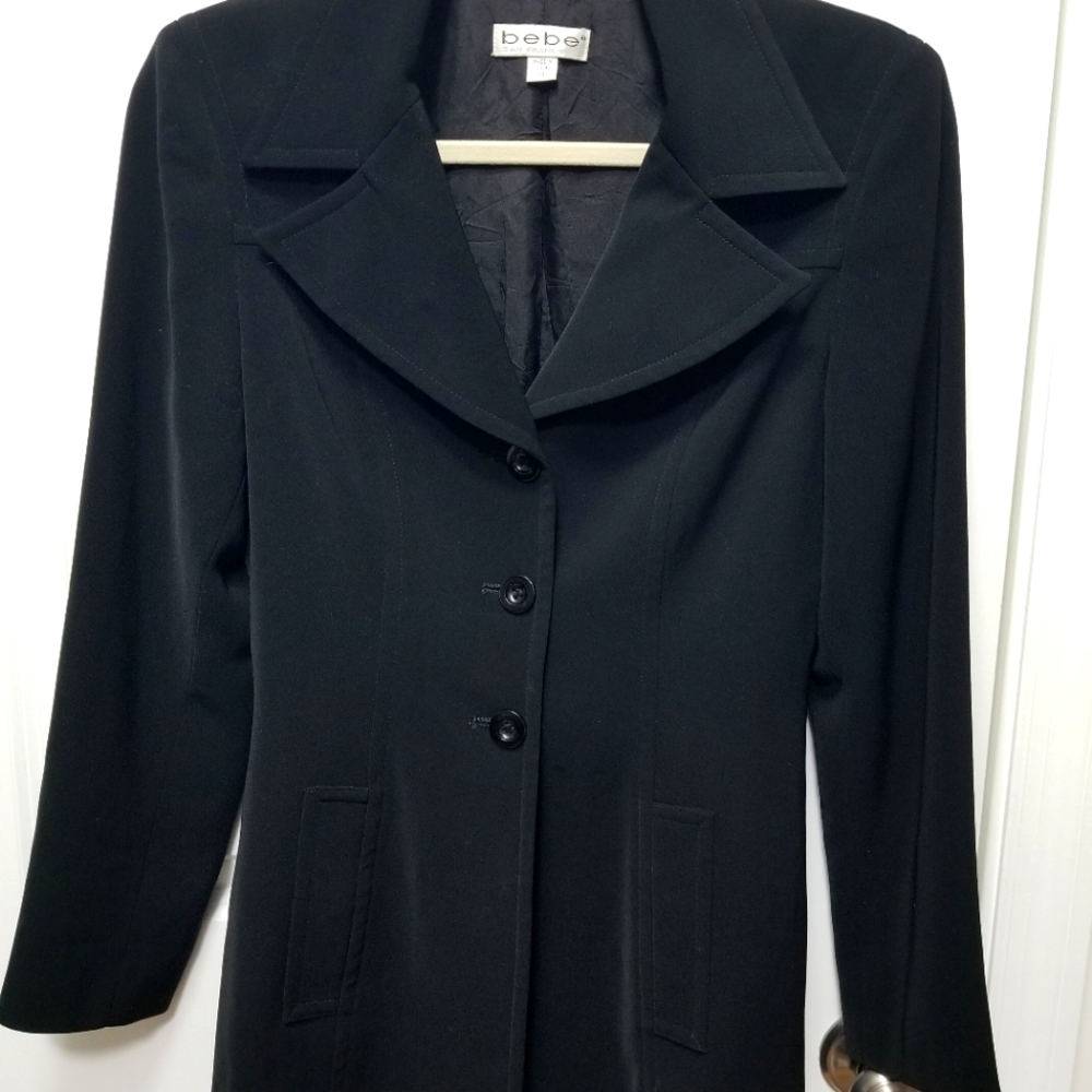Bebe size 4 black jacket